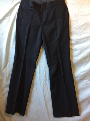 Banana Republic Womens Martin Fit Trouser Size 4 Dress Pants Stretch Black 79.00 - Picture 1 of 6