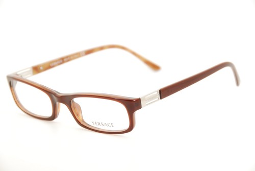 New Authentic Versace 3083 222 Burgundy Brown 49mm Frames Eyeglasses RX Italy - Picture 1 of 7