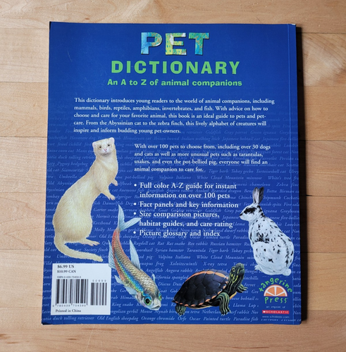 Haustierlexikon - Ein A-Z von Tiergefährten - Taschenbuch von Scholastic's - Bild 3 von 4