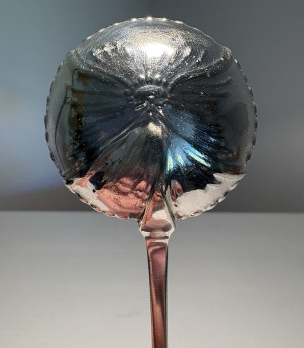 Victorian silver-plate BERRY SPOON Charles James Allen & Sidney Darwin SHEFFIELD - Picture 3 of 5