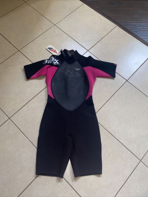 NWT NPX Vamp Lite Shorty Wetsuit 2/2mm Woman's Black Grey Pink Size 16 EU44 NWT NPX Vamp Lite Shorty Wetsuit 2/2mm Woman's Black Grey Pink Size 16 EU44