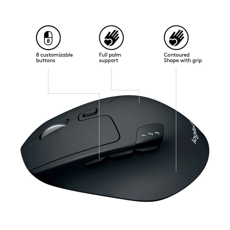 5099206065086 Logitech M720 Triathlon Mouse Logitech - Image 4 of 4