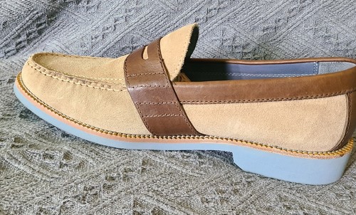 Cole Haan Monroe Penny Casual Loafer Shoes leather Suede Pull On 2 tone sz9 ACG - Picture 13 of 18