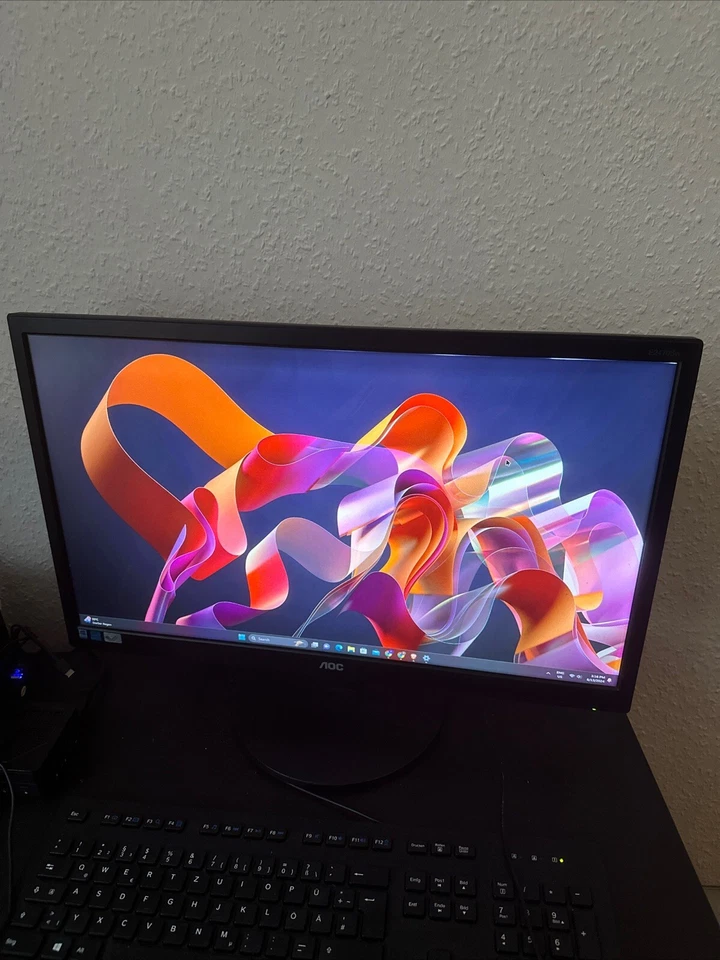 AOC 24 Zoll 1080p 60Hz LCD LED Monitor - Schwarz - Bild 3 von 4