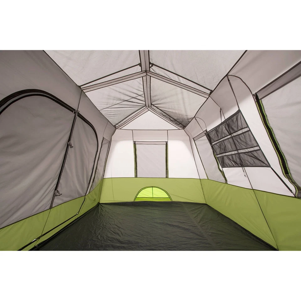 Tienda de campaña instantánea para cabina para 9 personas con pantalla habitación ventanas impermeable camping al aire libre EE. UU. Foto 3 de 4