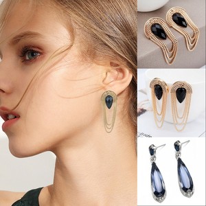 Fashion-Gold-Metal-Chain-Tassel-Drop-Ear-Stud-Earrings-Women-Luxury-Jewelry-Gift