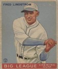 1933 Goudey Big League Chewing Gum - Freddie Lindstrom #133