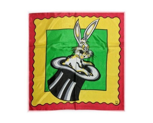 Vintage Magie-Kunst Bild Seide-Hase im Hut-Silk King Studios-6' x 6' - Bild 1 von 1
