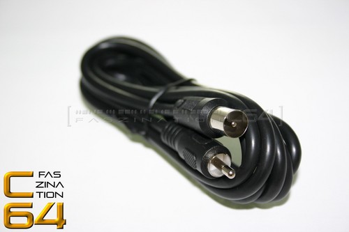 Faszination C64 | Commodore C64 TV-Kabel Antennenkabel, Neuware - Bild 1 von 5