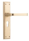 <!--F#f_0-->DOOR LEVER PAIR!-MENTON-SATIN BRASS-SOLID FORGED-TRADCO-french HAMPTONS-brushed<!--F/-->