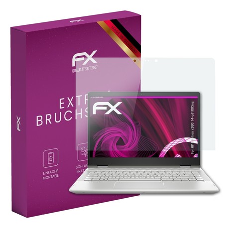 atFoliX Glasfolie für HP Pavilion x360 14-cd1005ng Panzerfolie 9H Schutzpanzer