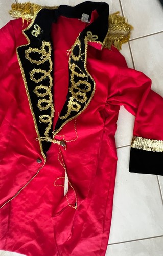 2XL Long Suit Jacket, Vest Coat, Cape Fancy Dress Showman Costume JESTER RUBIES - Picture 7 of 23