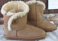 EMU Australia Women's W9 Melba Sheepskin Button Brown Tan Boots