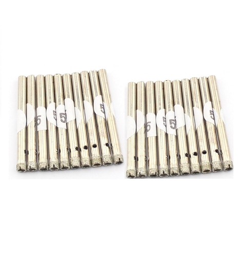 20Pcs 2.5mm-6mm Electroplated Diamond Coated Hole Saw Core Drill Bits - Picture 5 of 27