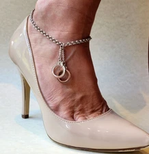 Fetish, bdsm, kinky,slave or submisive or owned anklet, made in the UK.