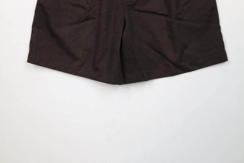 De Colección Años 90 Polo Deportivo Ralph Lauren Mujer 6 Desteñidos Deletrear Plisados Pantalones Cortos Marrón Foto 4 de 4