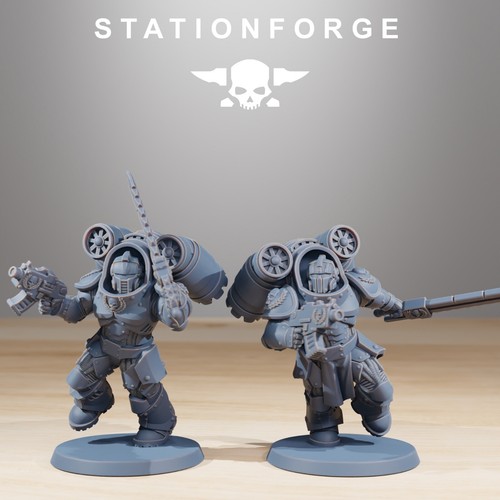 Deviators - Socratis Stationforge - 10 Figuren Set - 28mm Tabletop Miniaturen - Bild 6 von 8