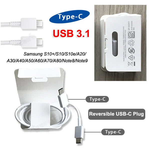 Original USB 3.1 Type C USB-C Adapter Cable Cord For Samsung Galaxy Note 10 9 8 - Image 4 of 4