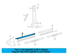 Mercedes-Benz G-Klasse W463 Einstiegsleisten vorne links innen A46368615369051