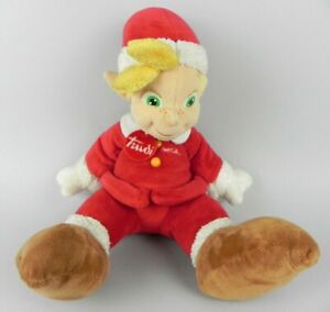 Peluche di Babbo Natale Peluche natalizie Nslookup Accessori natalizi Bambola di pezza morbida Regali di peluche Ideale per bambini rosso ragazzi e ragazze 22 cm