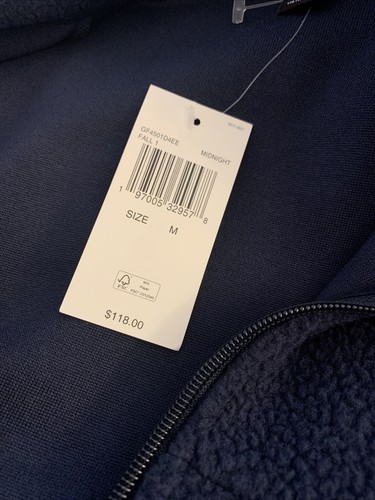 NWT Michael Kors Men's Navy Blue Fleece Full Zip Logo Vest Size M $118 - Picture 3 of 6