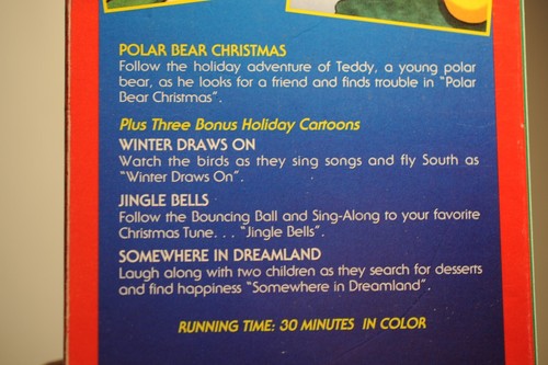 Polar Bear Christmas, UAV corp. Jingle Bells, 30 min. Christmas Cartoon VHS tape - Picture 3 of 3