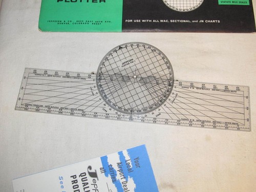 Vintage Flight Computer Lot JEPPESEN PW-1 & APR NP-7 Plotters J0052 - Picture 7 of 9