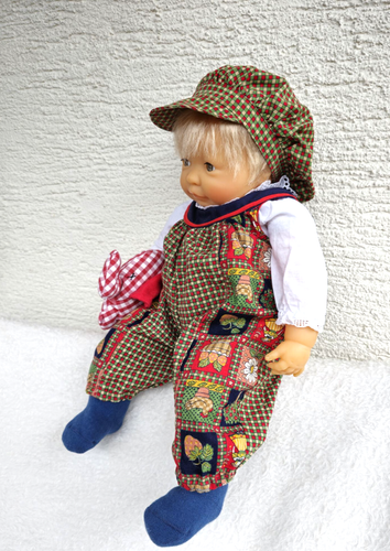blonde Corolle Baby Puppe 42 cm aus 1995 ein Junge mit Puppenkleidung, Doll - Bild 4 von 24