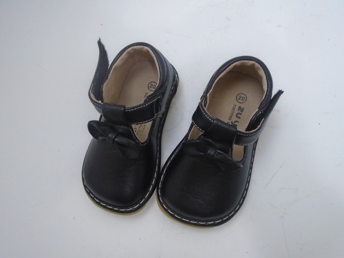 Squeaker Mary Jane Black Toddler Shoes Size 20/ US 4 Dress Shoes