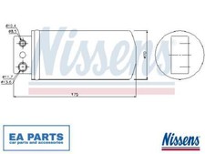 Dryer, air conditioning for OPEL VAUXHALL NISSENS 95235