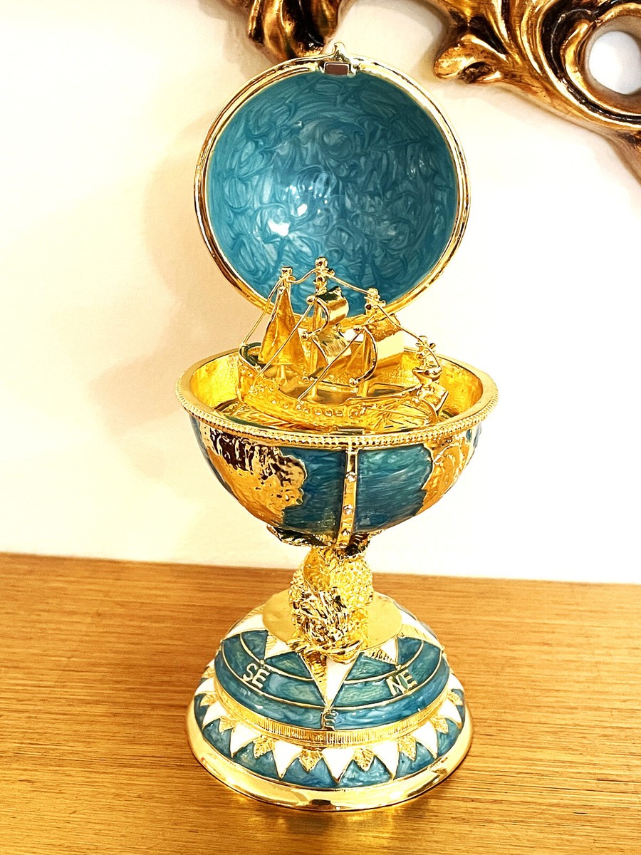 Fabergé egg Office gifts for Professional Pure Gold deco Swarovski