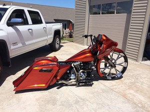 2008 Earlier Harley Stretched Saddlebags And Rear Fender Short Neck Image Is Loading 2008 Earlier Harley Stretched Saddlebags And Rear Fender