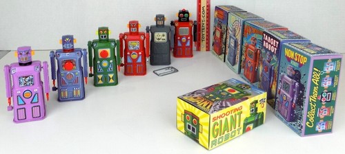 Rocket USA Gang of Five + Shooting Giant boxed wind-up robots - Bild 10 von 13