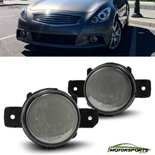 For 2011 Infiniti G37 OE Factory Bumper Smoke Lens Fog Light Replacement Pair