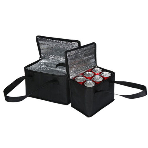 Insulated Thermal Cooler Bag Picnic Camping Carry Drink Cool Storage Chilled Zip - Picture 7 of 12