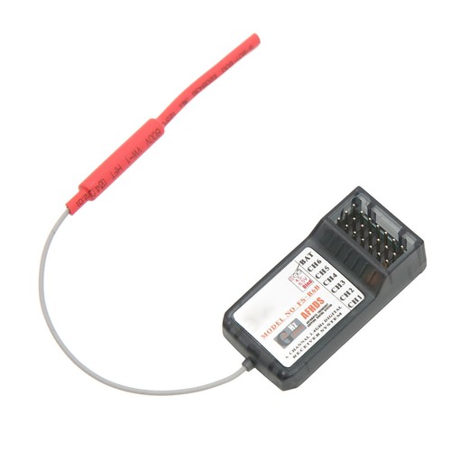 Receptor de radiocontrol FS R6B 2,4 GHz 6 canales para FlySky I6 I10 TH9X FS CT6B FS T6 RC GF - Imagen 17 de 23