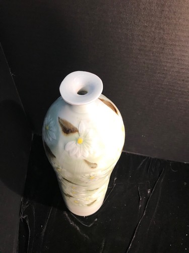 CELADON GRÜNE JADE GLASIERTE KERAMIK KERAMIK GROSSE GÄNSEBLÜMCHEN VASE SIGNIERT - Bild 4 von 11