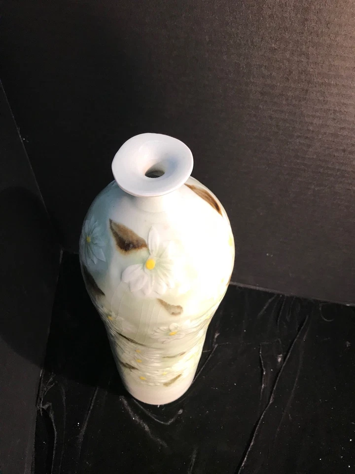 Jarrón grande de cerámica esmaltada de jade verde celadon firmado Foto 4 de 4