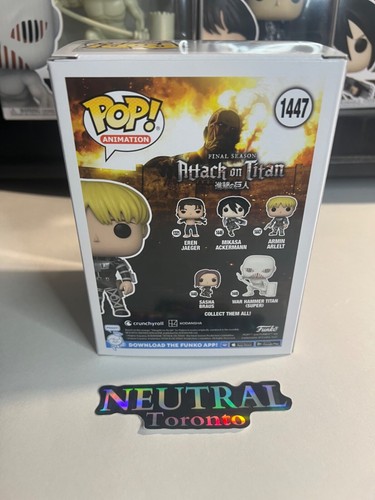 Funko POP! Anime: Attack On Titan Lot - Armin, Mikasa, Zeke, Sasha, Titans - Picture 16 of 25