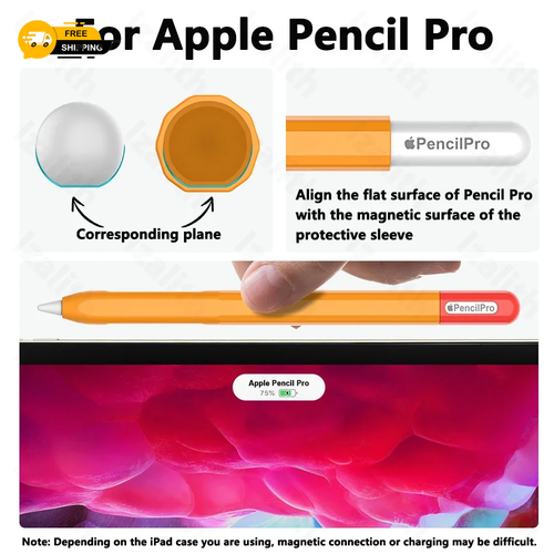Pencil Case/Cover Pencil Pro Color Matching Soft Silicone Ultra Thin Protective - Picture 4 of 24