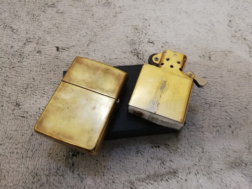 VTG RARE 1995 BRASS ZIPPO BARRETT SMYTHE HARLEY DAVIDSON HD "GHOST RIDER" TIRE" - Picture 12 of 12