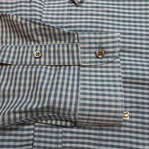 Lacoste Herren Gr. XLT Tall Blau Kariert Baumwolle Langarm Freizeithemd - Bild 8 von 20