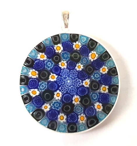 Hallo Ervaren persoon winkel Murano Glas Schmuck Ketten Anhänger 36mm rund 925 Sterlingsilber blau schwarz | eBay Hallo Ervaren persoon winkel Murano Glas Schmuck Ketten Anhänger 36mm rund 925 Sterlingsilber blau schwarz | eBay