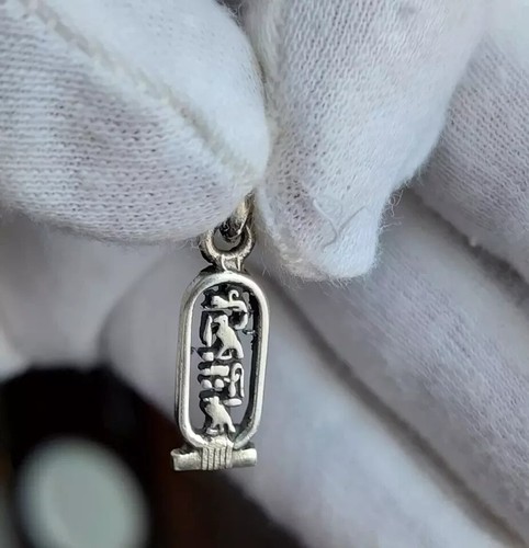 4 PIECES ANTIQUE PHARAONIC STYLE JEWELRY, 2 RINGS+NECKLACE+BRACELET, BC EGYPTIAN - Picture 8 of 13