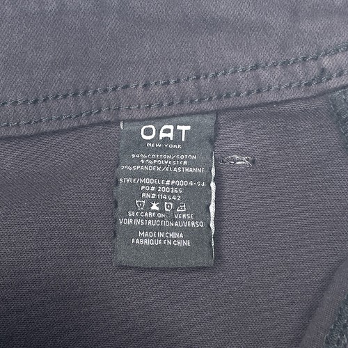 NWT Oat New York High Waist Wide Leg Raw Hem Black Jeans Size 26 - Bild 7 von 13