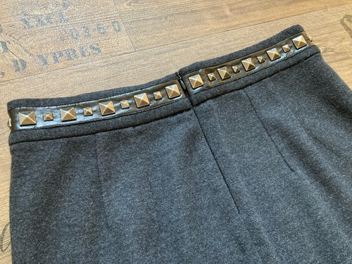 Tory Burch Rock ❤️ Wolle Nieten Gr 38/40 M Designer Skirt Pure Classic Chic - Bild 17 von 18