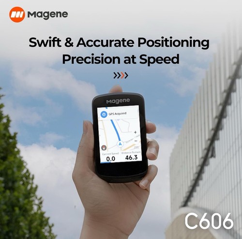 Magene C606 Smart Navigation GPS Bike Computer with Offline Map, 2.8-in (HH) - Picture 4 of 5
