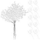 50 Stems Simulated Flower Branch Ornaments Bride Bridal Bouquet Bling