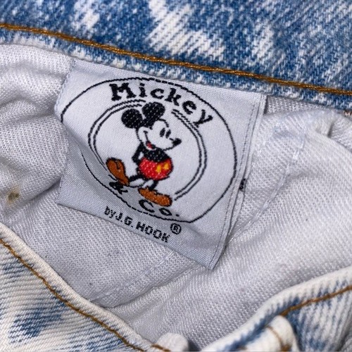 Vintage Mickey & CO. Girls Minnie Jeans Size 14 Acid Wash - Picture 9 of 10