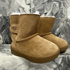 UGG Keelan Suede Boots Babies Brown Size UK C2 EU 18 #REF328